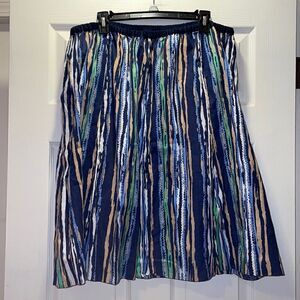 ✨Lane Bryant Striped linen a-line skirt